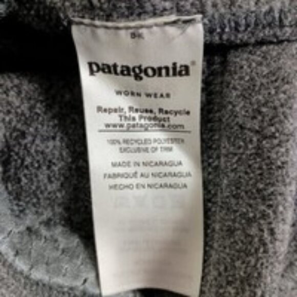 Patagonia Womens Synchilla Vest Large Gray Sleeveless Fleece Full Zip Pockets - Picture 6 of 8
